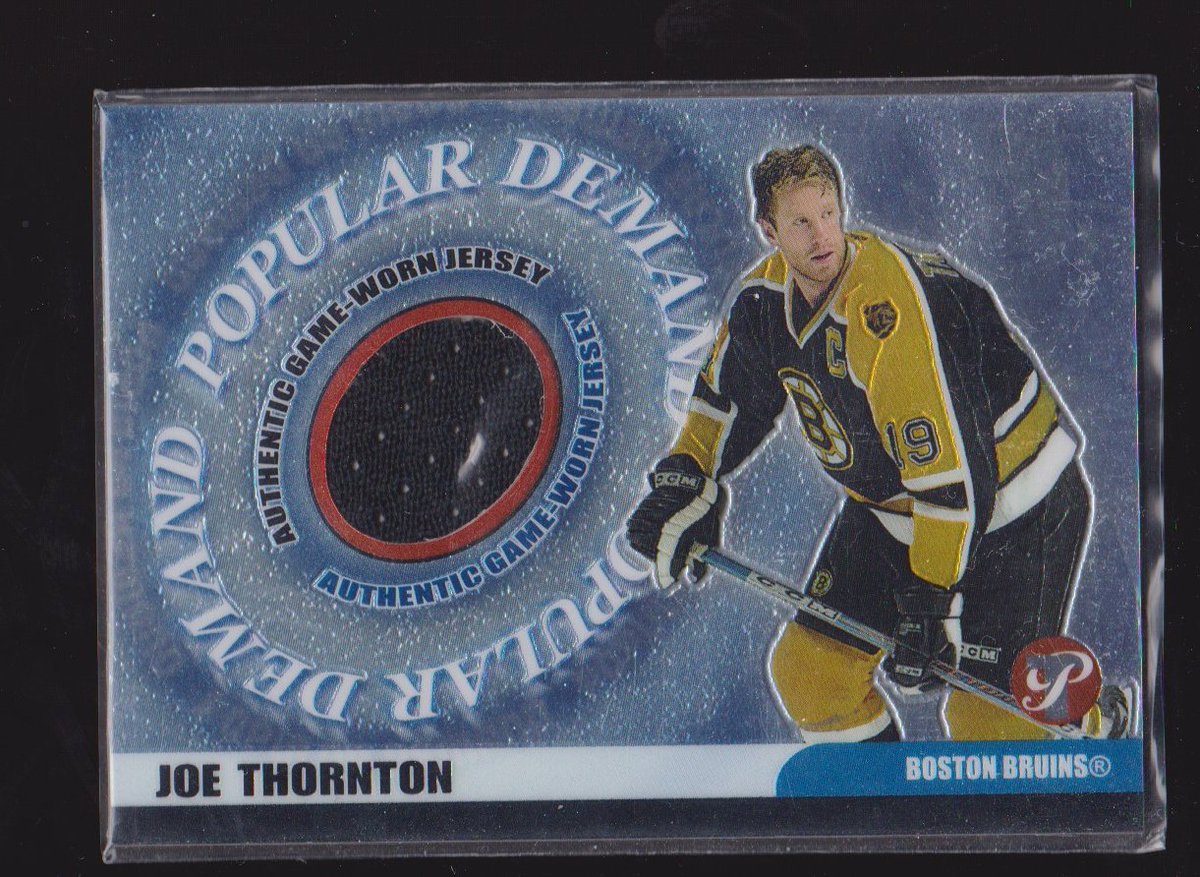 2003-04 Topps Pristine Popular Demand Relics #PDJT Joe Thornton (image for) 2003-04 Topps Pristine Popular Demand Relics #PDJT Joe Thornton